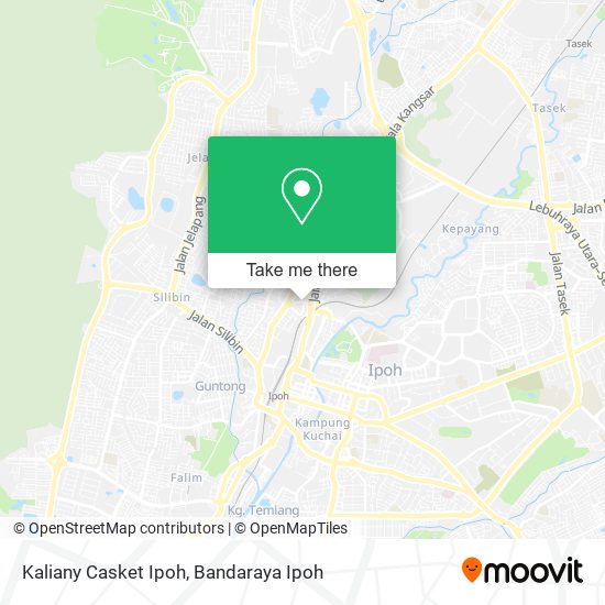 Kaliany Casket Ipoh map