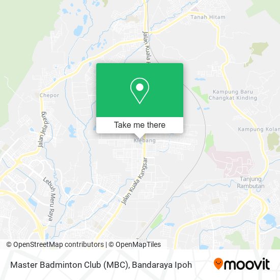 Master Badminton Club (MBC) map