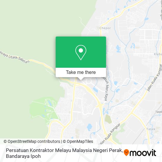 Peta Persatuan Kontraktor Melayu Malaysia Negeri Perak