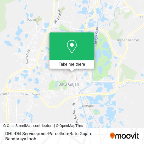 DHL-Dhl Servicepoint-Parcelhub-Batu Gajah map