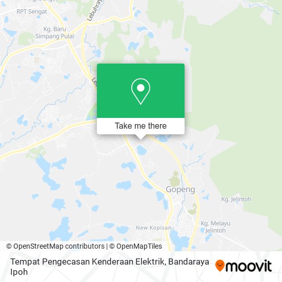 Tempat Pengecasan Kenderaan Elektrik map