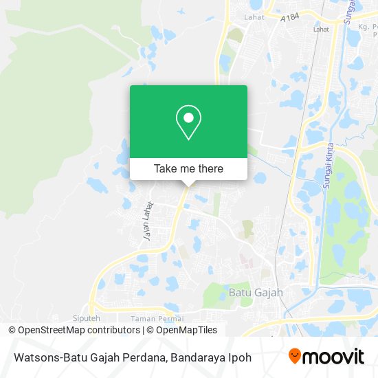 Watsons-Batu Gajah Perdana map