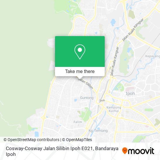 Cosway-Cosway Jalan Silibin Ipoh E021 map
