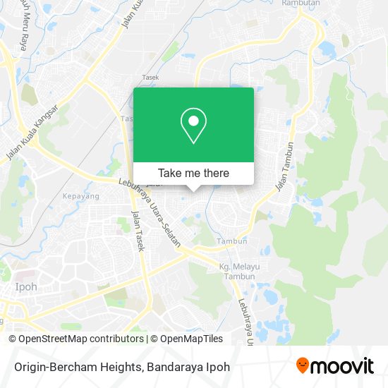 Origin-Bercham Heights map