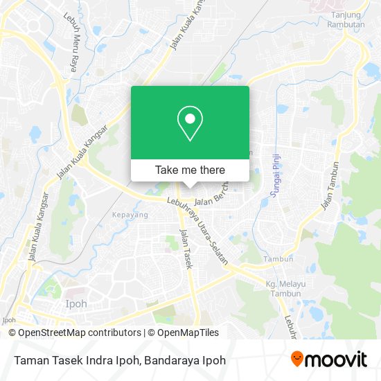 Peta Taman Tasek Indra Ipoh