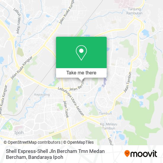 Shell Express-Shell Jln Bercham Tmn Medan Bercham map