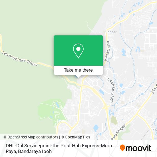 DHL-Dhl Servicepoint-the Post Hub Express-Meru Raya map