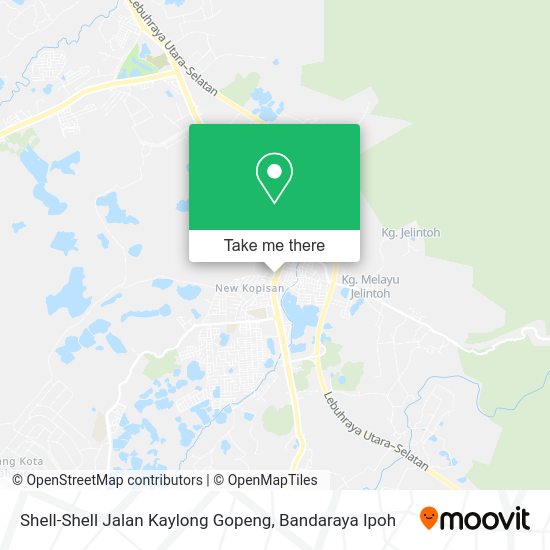 Shell-Shell Jalan Kaylong Gopeng map