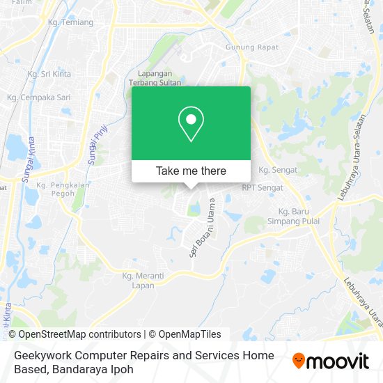 Geekywork Computer Repairs and Services Home Based map