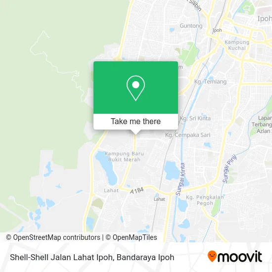 Shell-Shell Jalan Lahat Ipoh map