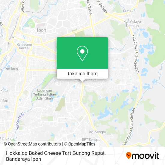 Hokkaido Baked Cheese Tart Gunong Rapat map