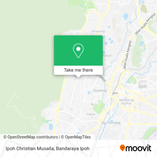 Ipoh Christian Musalla map