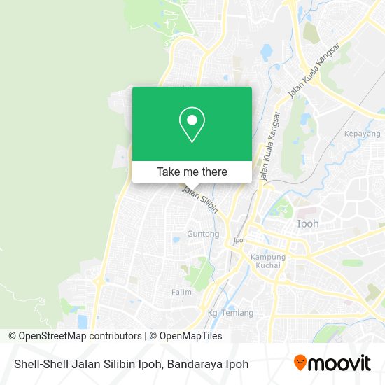 Shell-Shell Jalan Silibin Ipoh map