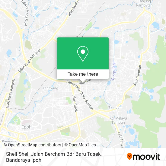 Shell-Shell Jalan Bercham Bdr Baru Tasek map