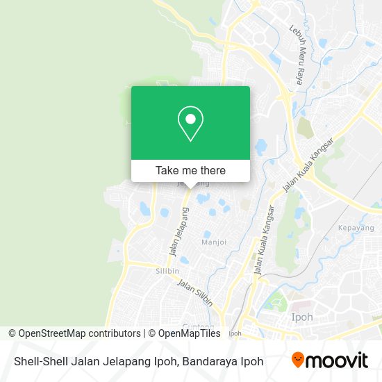 Shell-Shell Jalan Jelapang Ipoh map