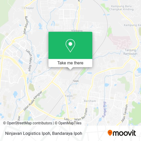 Ninjavan Logistics Ipoh map