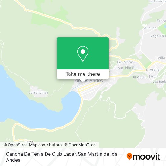 Cancha De Tenis De Club Lacar map
