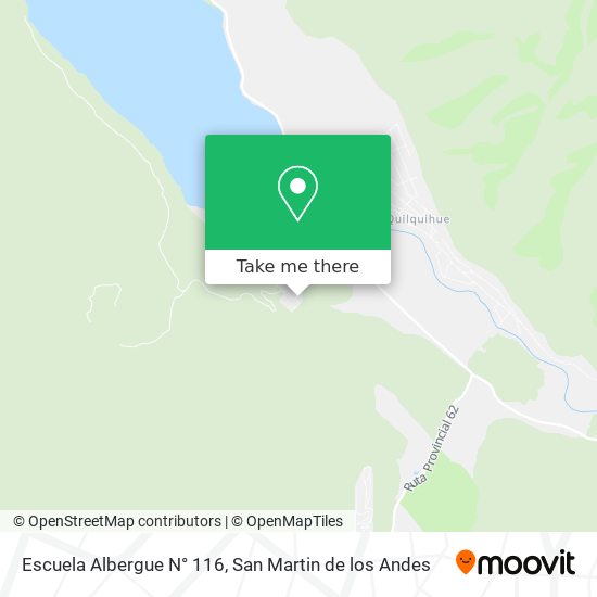 Mapa de Escuela Albergue N° 116
