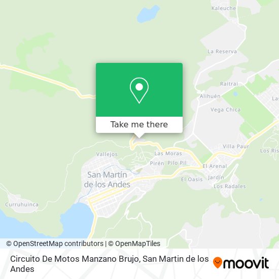 Circuito De Motos Manzano Brujo map