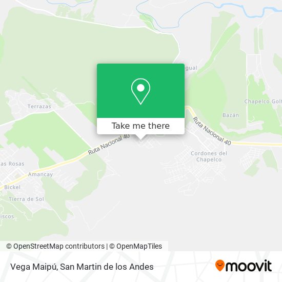 Vega Maipú map