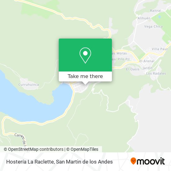 Hostería La Raclette map