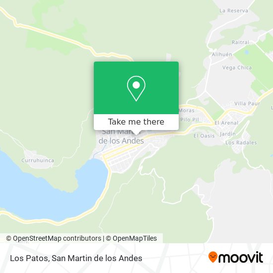 Los Patos map