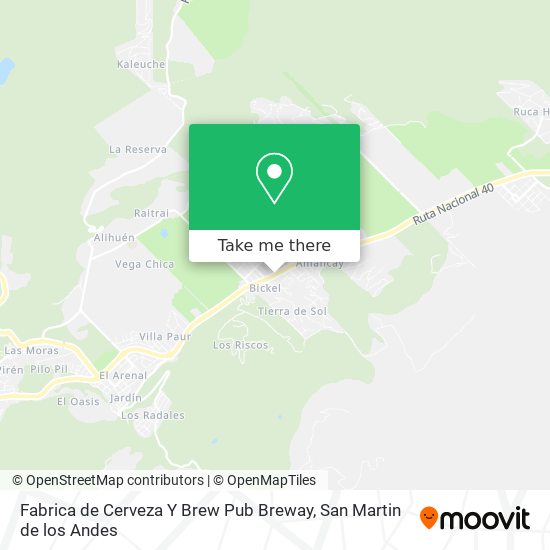 Fabrica de Cerveza Y Brew Pub Breway map