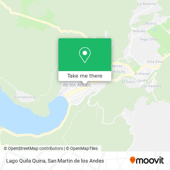 Lago Quila Quina map