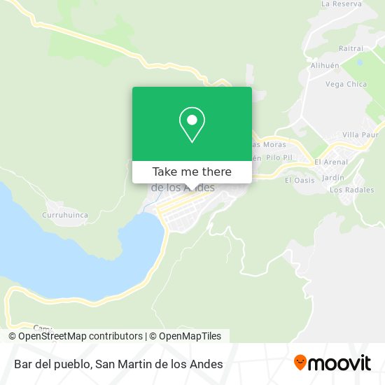 Mapa de Bar del pueblo