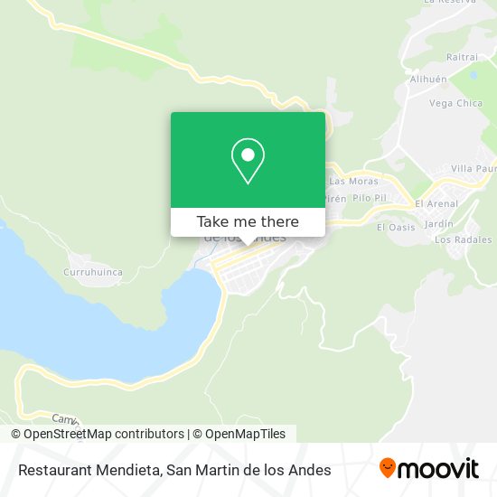 Restaurant Mendieta map