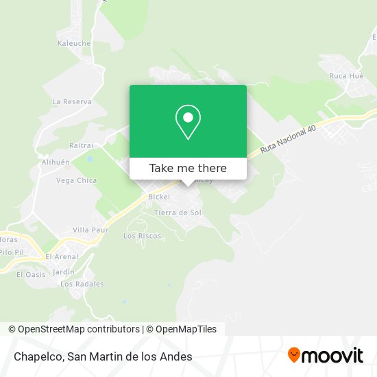 Mapa de Chapelco