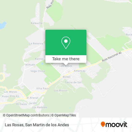 Las Rosas map