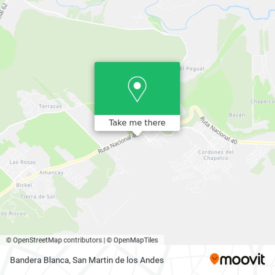 Mapa de Bandera Blanca