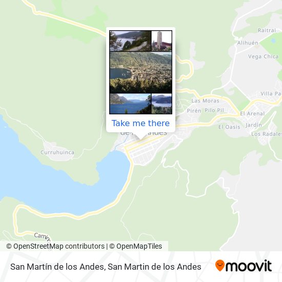 San Martín de los Andes map