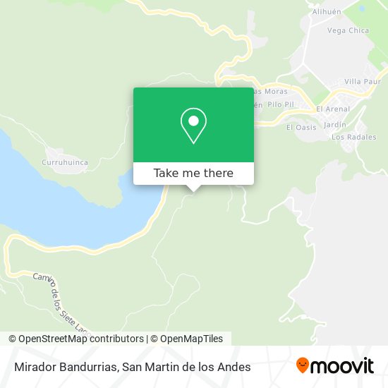 Mirador Bandurrias map