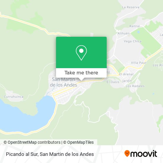 Mapa de Picando al Sur
