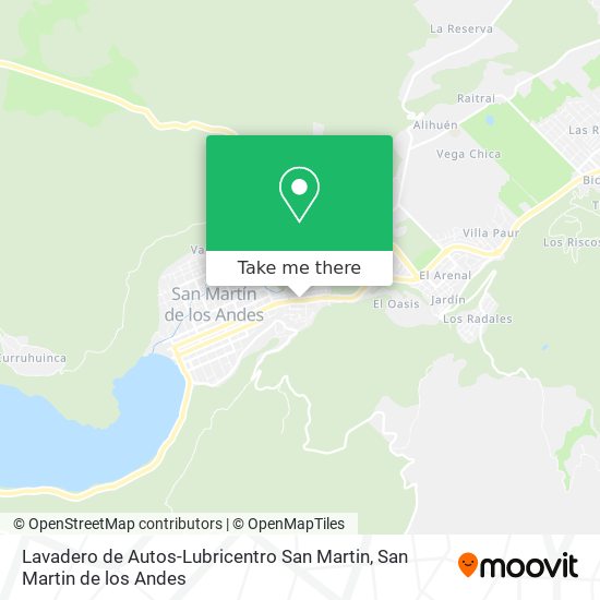 Lavadero de Autos-Lubricentro San Martin map