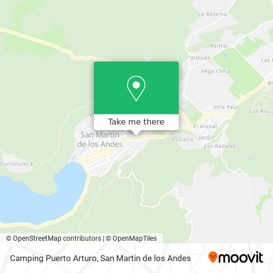 Mapa de Camping Puerto Arturo