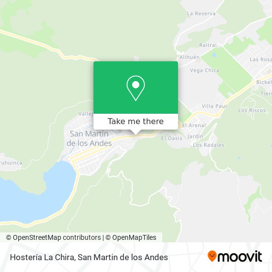 Mapa de Hostería La Chira