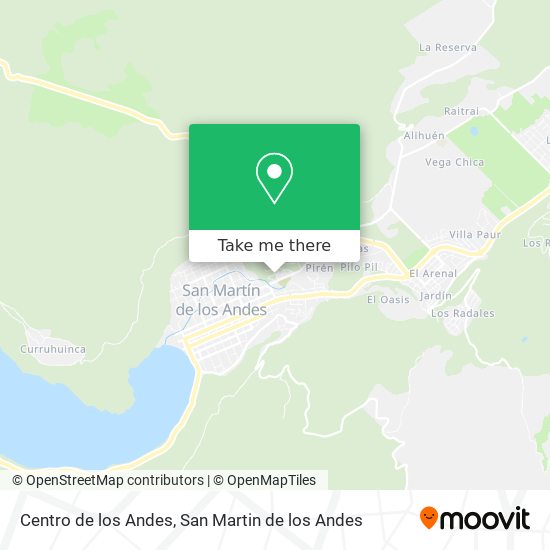 Centro de los Andes map