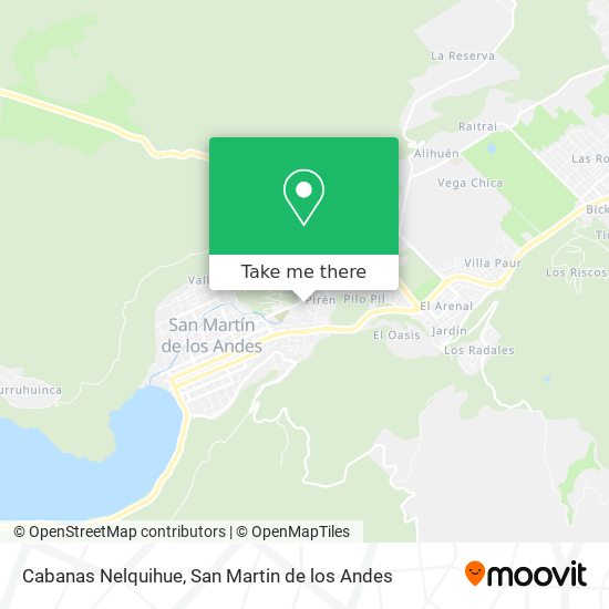 Cabanas Nelquihue map