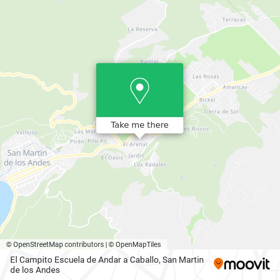 Mapa de El Campito Escuela de Andar a Caballo