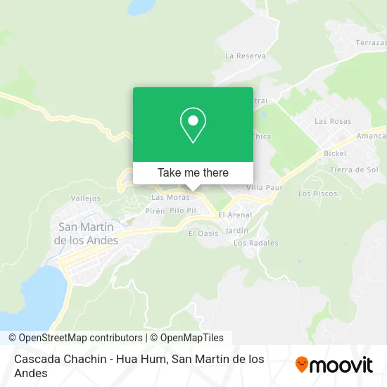 Mapa de Cascada Chachin - Hua Hum