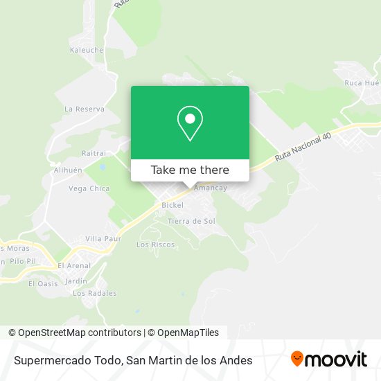 Supermercado Todo map