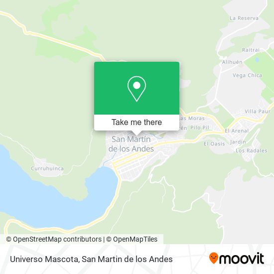 Universo Mascota map