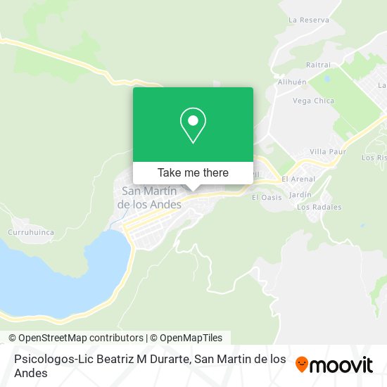 Psicologos-Lic Beatriz M Durarte map