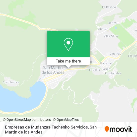 Empresas de Mudanzas-Tachenko Servicios map