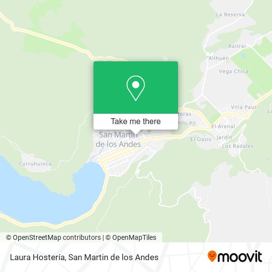 Laura Hostería map