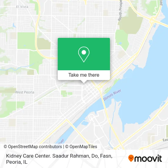 Mapa de Kidney Care Center. Saadur Rahman, Do, Fasn