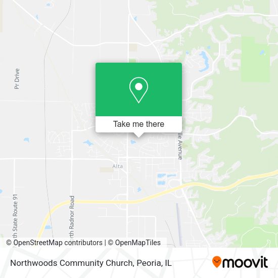Northwoods Community Church map